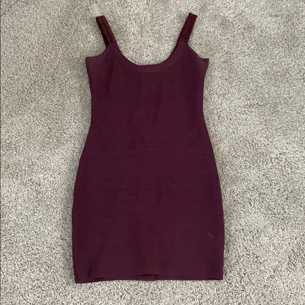 Marciano purple bodycon dress